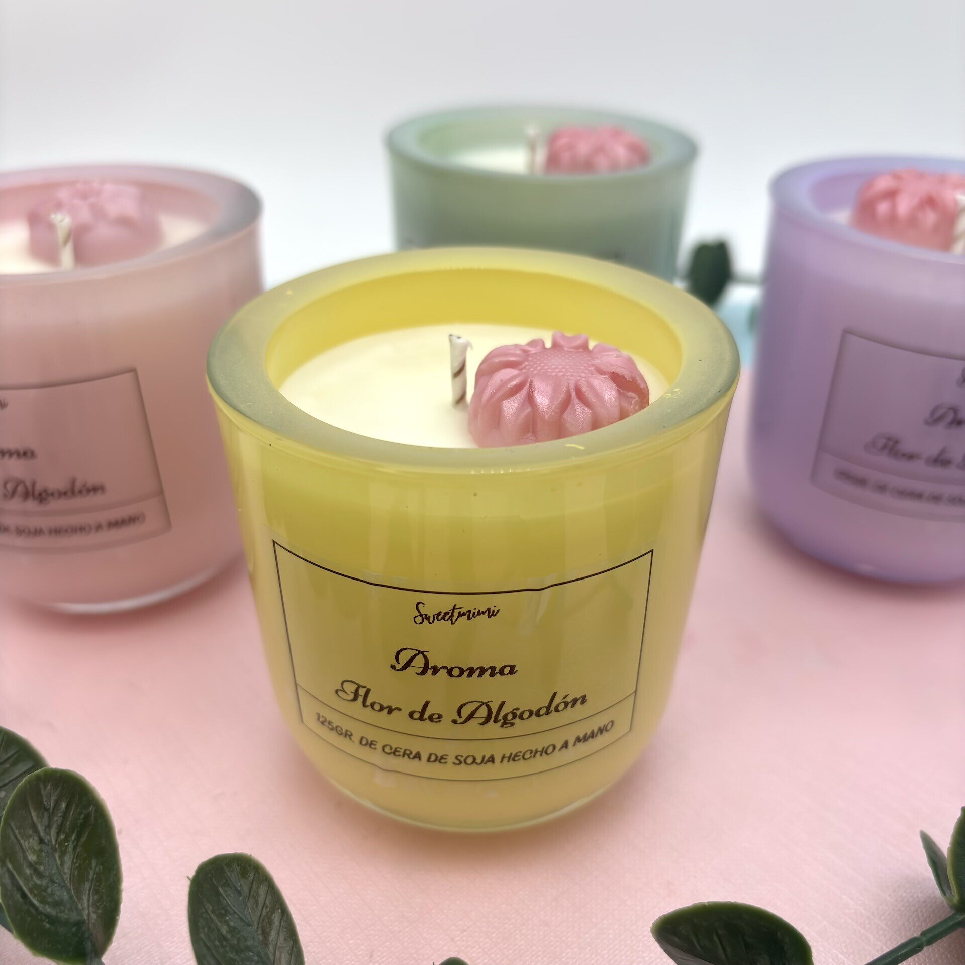 Vela pastel (aroma Flor de Algodón) - 2