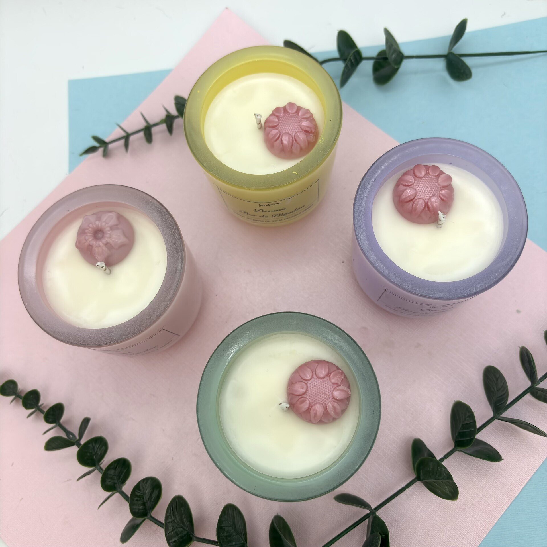 Vela pastel (aroma Flor de Algodón) - 6