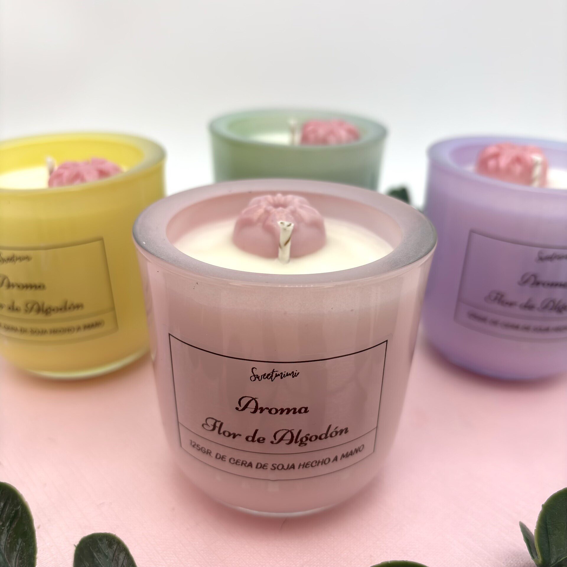 Vela pastel (aroma Flor de Algodón) - 3